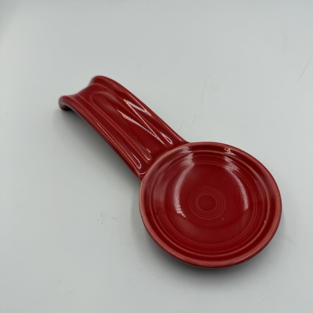 FiestaWare Fiesta Ware Spoon Rest Scarlet Red Homer Laughlin Co HLC USA 8"